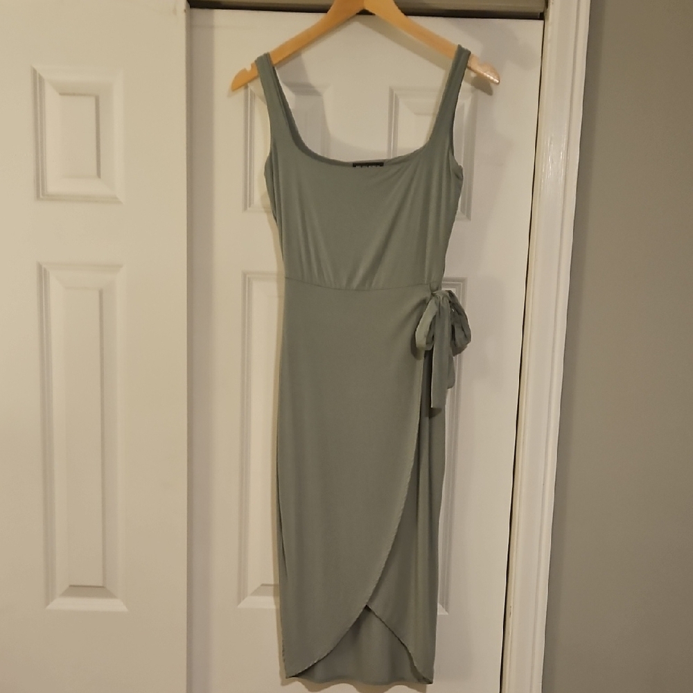 See You Monday Sage Green Midi Dress